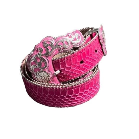 Pink RAD Western Rhinestone Belt L - Picture 3 of 6
